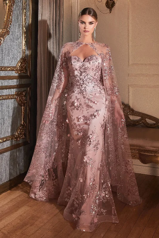 Modern Tulle Dress Cinderella Divine CDJ834 Dusty Rose 20 Sale