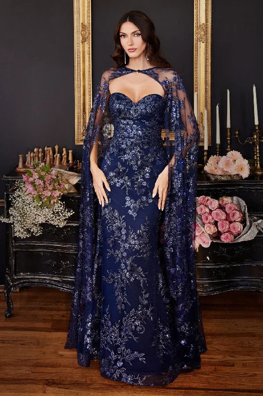Regal Ball Gown Cinderella Divine CDJ834 Navy 16 Sale