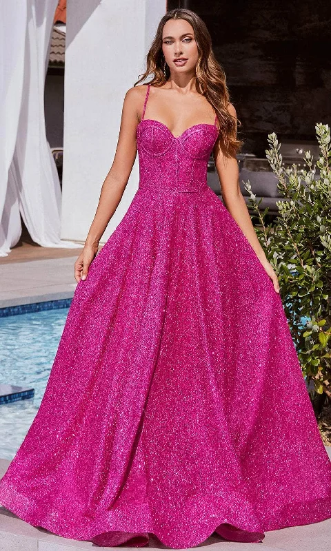 Midnight Blue Gown Cinderella Divine CDS483 - Glitter with Boned Bodice Ballgown