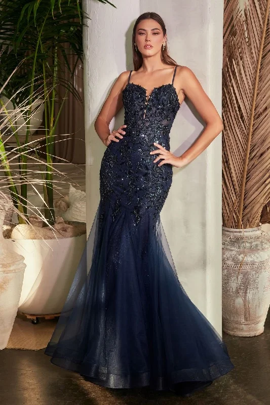 Exquisite Couture Dress Cinderella Divine S488 Long Mermaid Formal Prom Dress