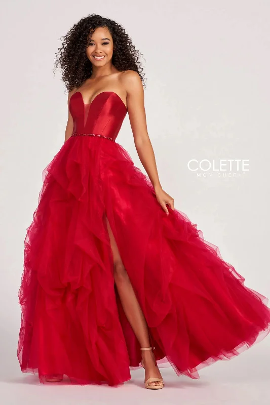 Red Carpet Dress Colette CL2023 Long Formal Prom Pick Up Skirt Ball Gown