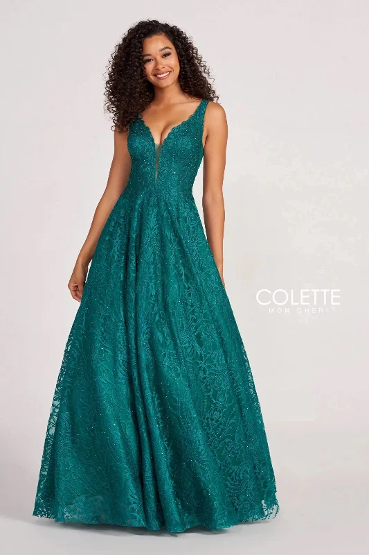 Fancy Embellished Dress Colette CL2029 Prom Beaded Long Formal Dress