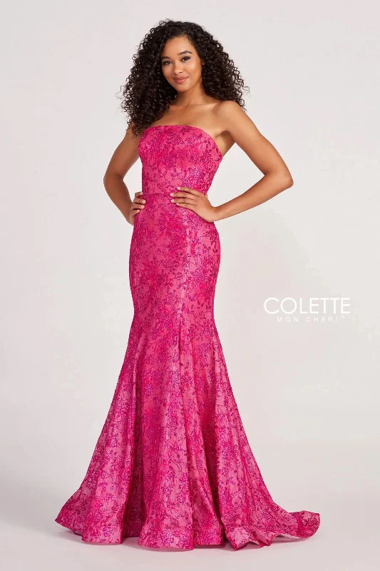 Off-White Gown Colette CL2048 Prom Long Mermaid Formal Dress