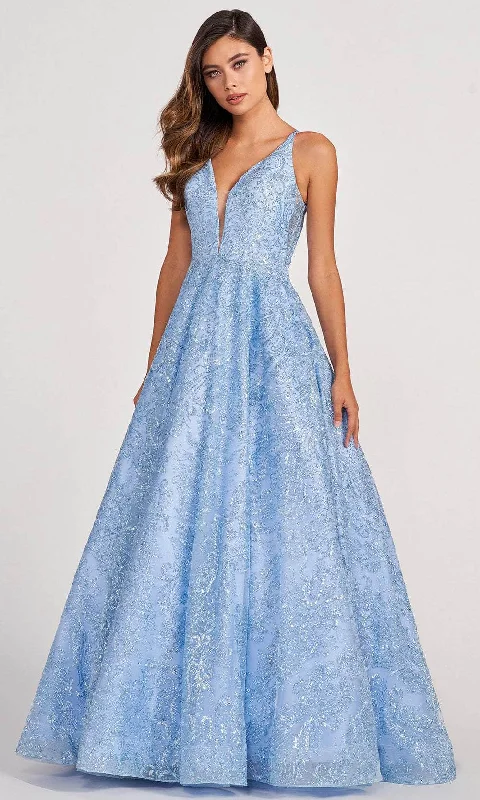 Gold Embellished Gown Colette for Mon Cheri CL2014 - Glitter Tulle A-Line Prom Dress