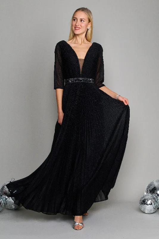 Red Carpet Dress Dylan & Davids Long Sleeve Formal Evening Dress Black