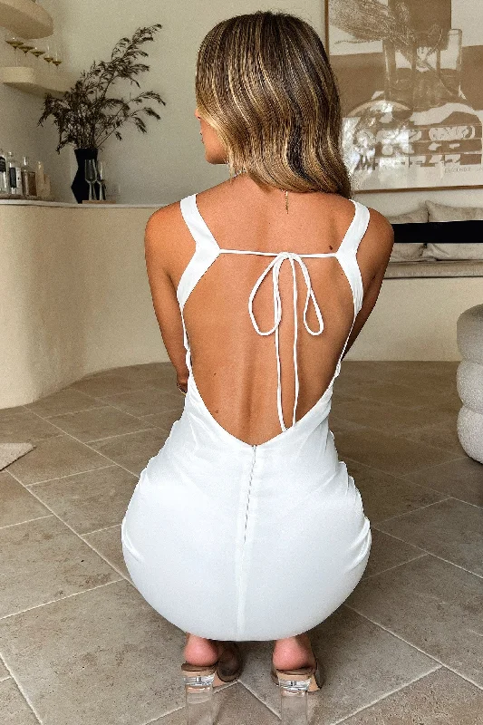 Tulle Skirt Dress Eira Dress - White