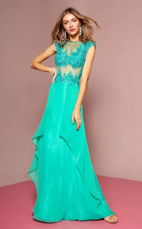Stunning Applique Dress Elizabeth K GL2108 Dress