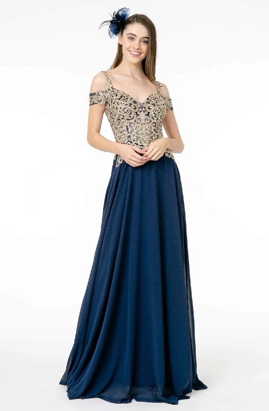 Ruched Satin Dress Elizabeth K - GL2998 Embroidered Sweetheart Chiffon A-Line Gown Ruched Satin Dress Elizabeth K - GL2998 Embroidered Sweetheart Chiffon A-Line Gown