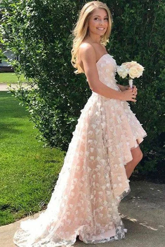 Tulle Skirt Dress Excellent Sleek Exquisite Strapless homecoming dress Cute Beach Wedding Dress High-low Prom Dresses Tulle Skirt Dress Excellent Sleek Exquisite Strapless homecoming dress Cute Beach Wedding Dress High-low Prom Dresses