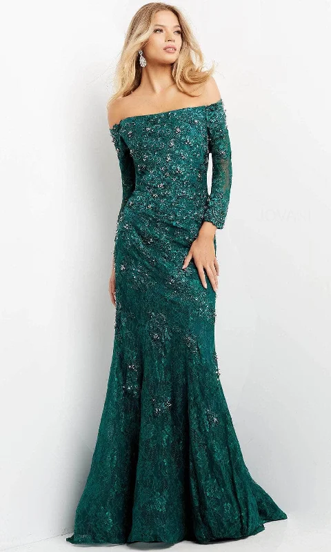 Charcoal Gray Gown Jovani 03651  Dress