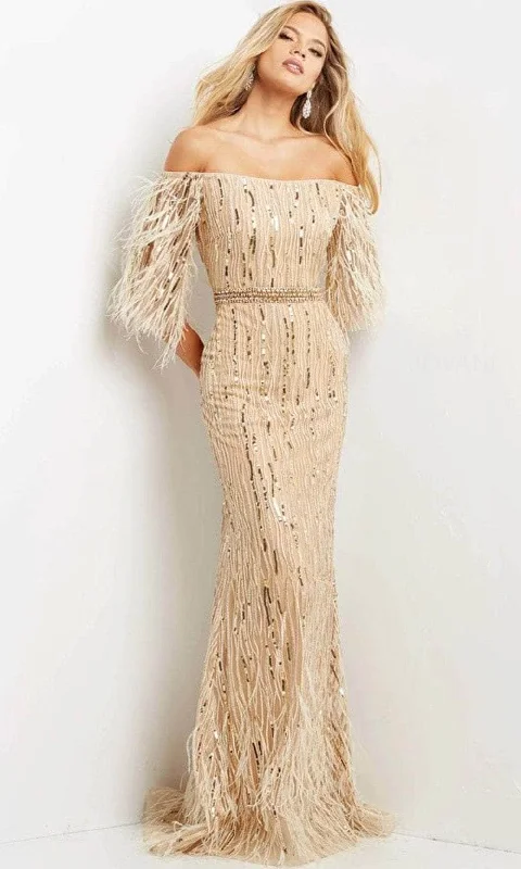 Pearl Embellished Gown Jovani 07195  Dress