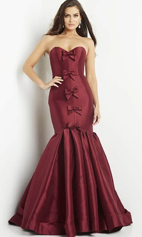 Fancy Beaded Gown Jovani 09388 - Sweetheart Strapless Evening Gown