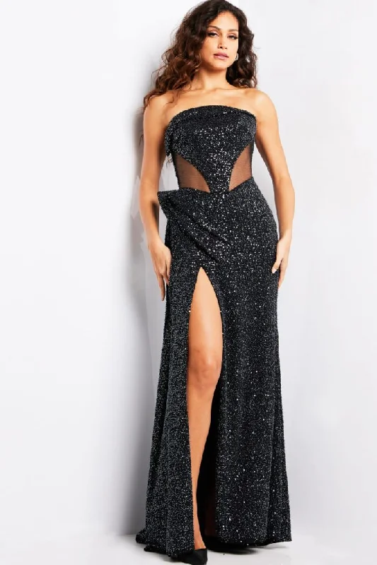 Fashionable Formal Dress Jovani 23388 Long Evening Sequin Formal Dress