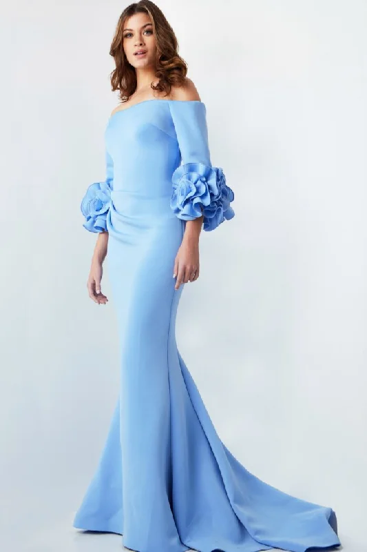 Dreamy Wedding Gown Jovani 23716 Long Ruffle Formal Dress