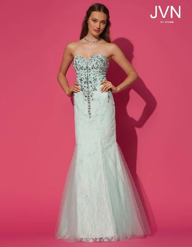 Romantic Evening Gown Jovani JVN 92846 Size 6 Black Long lace mermaid Prom Dress Pageant Gown Embellished Romantic Evening Gown Jovani JVN 92846 Size 6 Black Long lace mermaid Prom Dress Pageant Gown Embellished