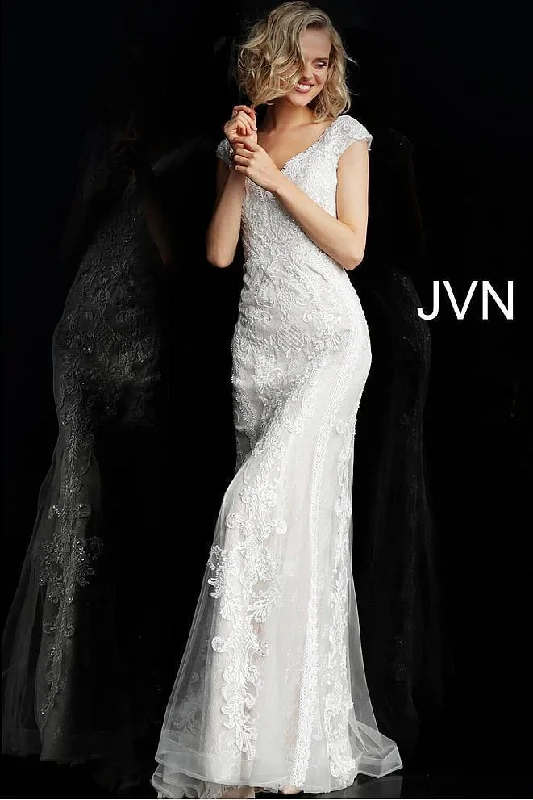 Charcoal Gray Gown Jovani Long Bridal Gown Sale