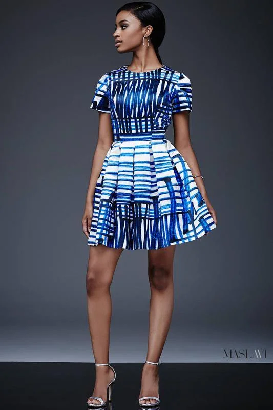 Fancy Embellished Dress Jovani M500 Short Sleeve Cocktail Dress