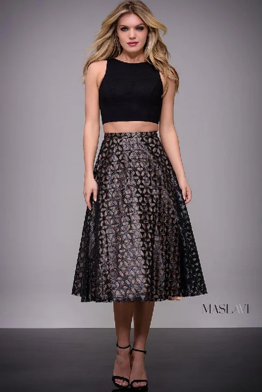 Vivid Color Gown Jovani M501 Two Piece Dress