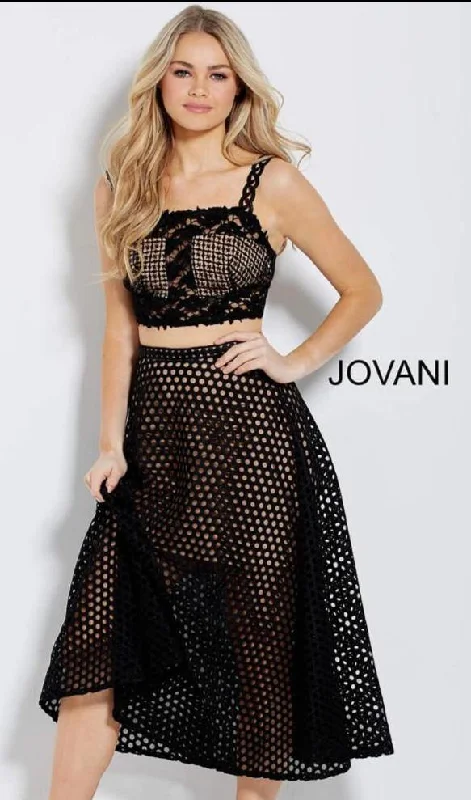 Sophisticated Gown Jovani M61176 Two Piece Long Dress