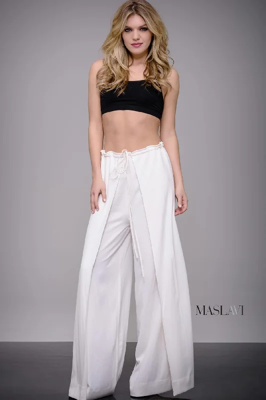 Stylish Taffeta Dress Jovani M51281 Two Piece Sexy Pantsuit