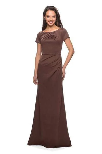 Mermaid Cut Dress La Femme - 27067 Bateau Mother of the Groom Trumpet Dress
