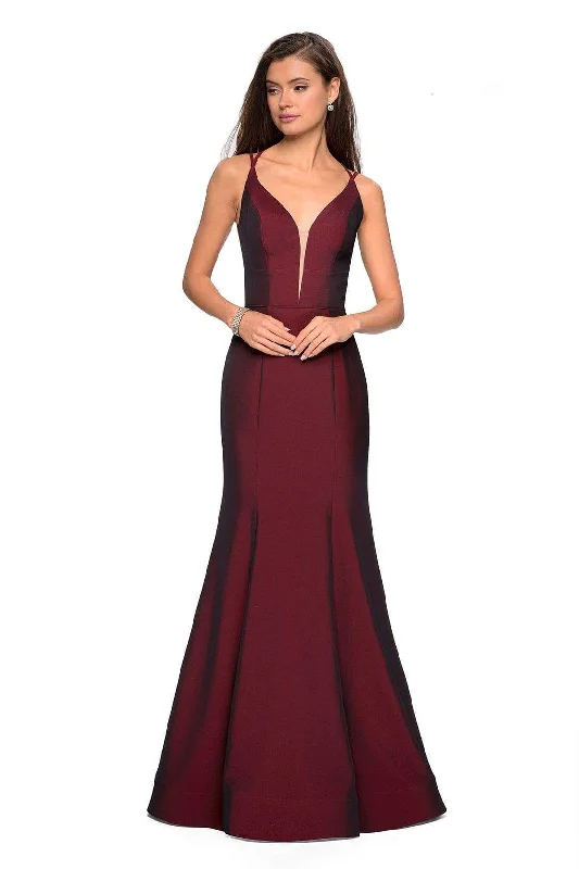 Perfect Prom Dress La Femme - 27446 Long Strappy Back Trumpet Gown