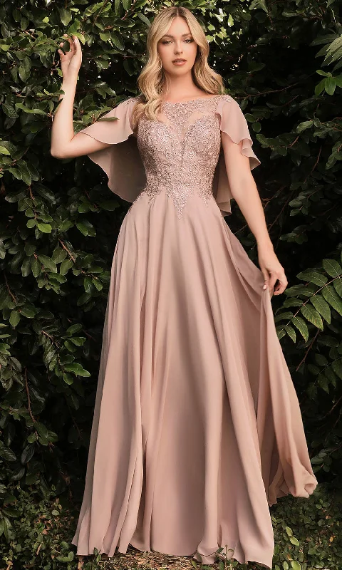 Side Slit Gown Ladivine HT101 - MF