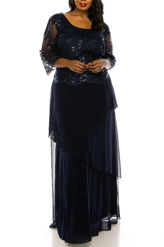 Fashionista’s Dream Dress Le Bos Long Formal Plus Size Chiffon Dress 27722