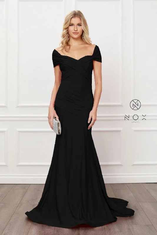 Striking Red Gown Long Fitted Formal Dress Sale