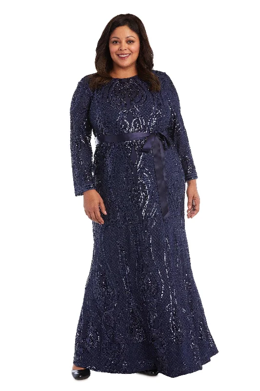 Party Ready Dress R&M Richards 5726W Long Plus Size Evening Dress Sale