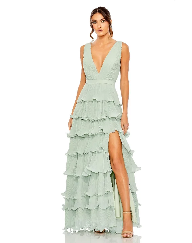 Unique Formal Dress Mac Duggal 49054 Sage 8 Sale