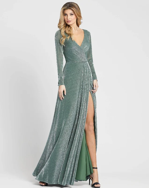 Whimsical Evening Gown Mac Duggal 49088 Jade 8 Sale