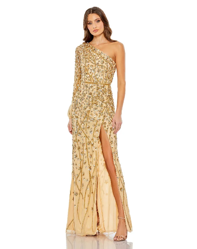 Glamorous Formal Dress Mac Duggal 5659 Long Sequin Formal Prom Dress