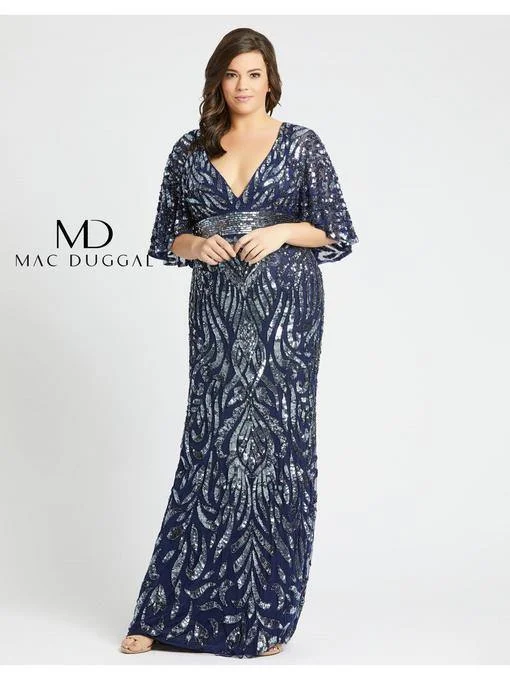 Puffy Formal Dress Mac Duggal Prom Plus Size Long Dress Sale