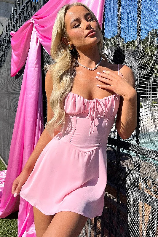 Modern Tulle Dress Magdalena Dress - Pink