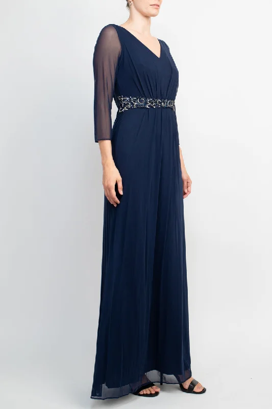 Structured Evening Gown Marina 267155 Long Mother of the Bride Formal Dress