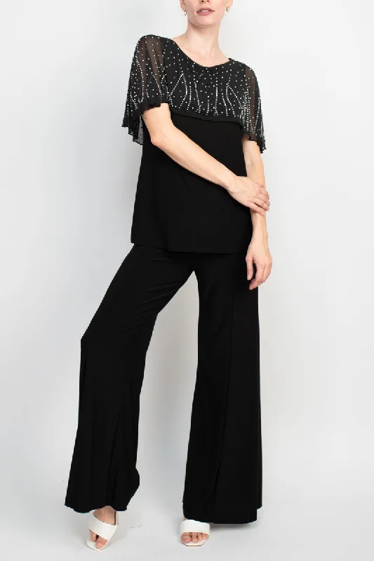 Formal Red Dress Marina 267490 Long Two Piece Mother of the Bride Pant Set Formal