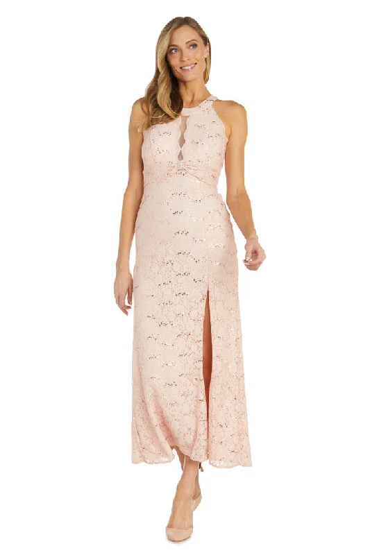 Perfect Prom Dress Nightway 22128 Formal Halter Evening Sequin Maxi Dress