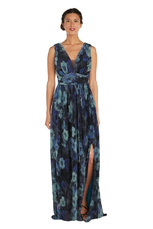 Elegant Cocktail Gown Nightway 22233 Long Floral Print Evening Formal Dress