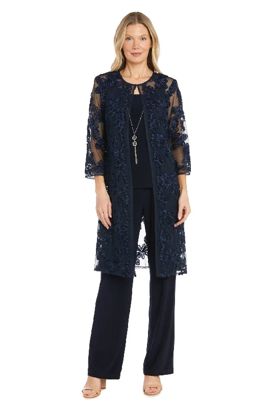 Fashionista’s Dream Dress R&M Richards 3146 Long Floral Formal Pant Suit