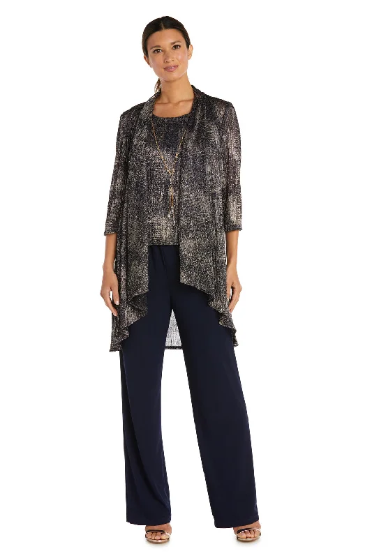Sophisticated Maxi Dress R&M Richards 7292 Formal Print Pant Suit Jacket Set