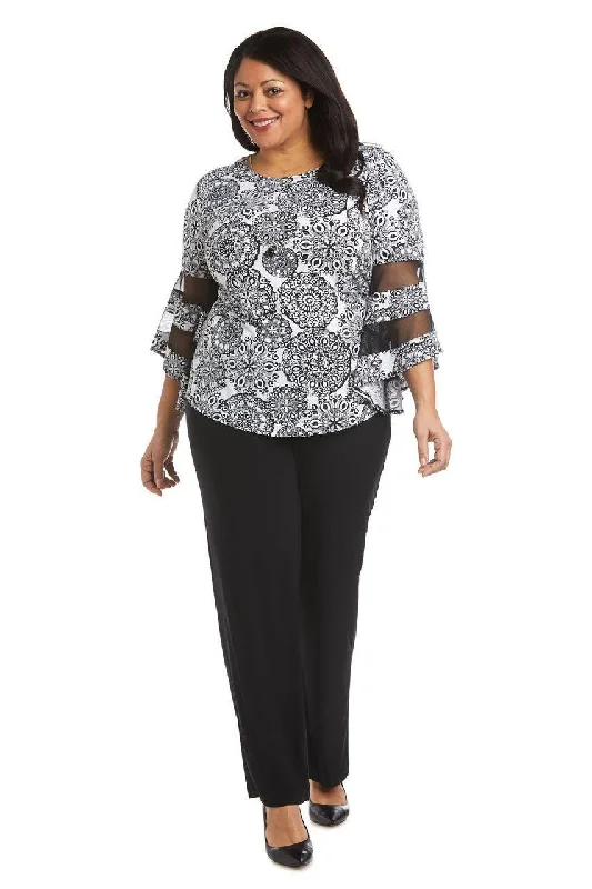 Whimsical Evening Gown R&M Richards 7838W Formal Pansuit Sale