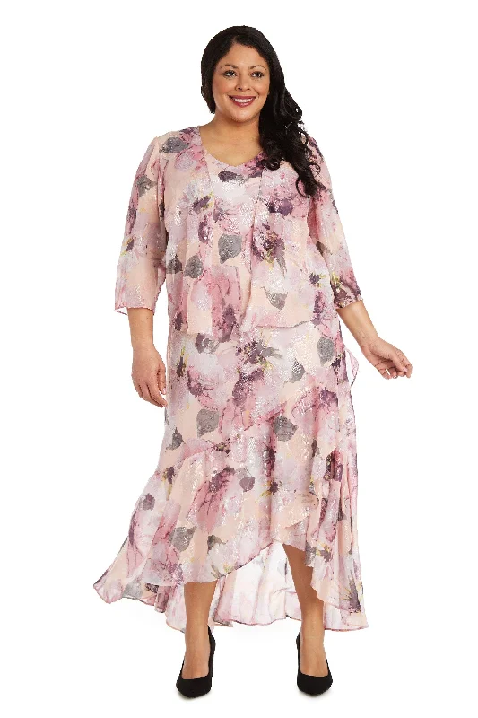 Open Back Dress R&M Richards 7773W Plus Size Jacket Dress Sale