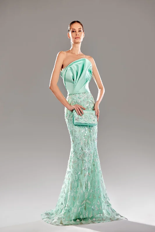 Side Slit Gown Reverie Couture SP2488