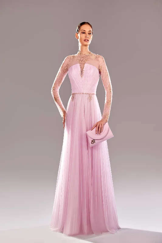 Sheer Panel Dress Reverie Couture SP2492