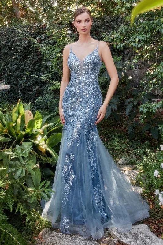 Hollywood-Inspired Gown Smoky Blue 6 Andrea & Leo A1118 Beaded Lace Applique Mermaid Prom Gown Sale Hollywood-Inspired Gown Smoky Blue 6 Andrea & Leo A1118 Beaded Lace Applique Mermaid Prom Gown Sale