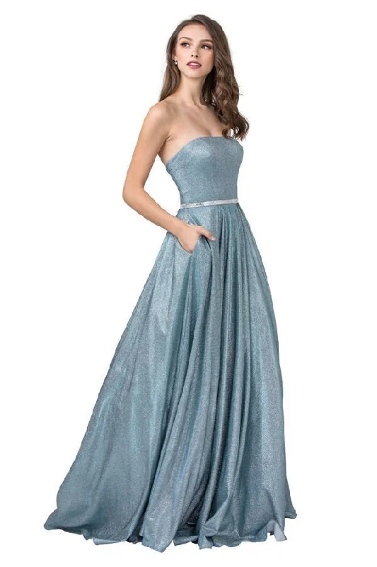 Tulle Skirt Dress Mac Duggal Straplless Long Prom Dress Sale