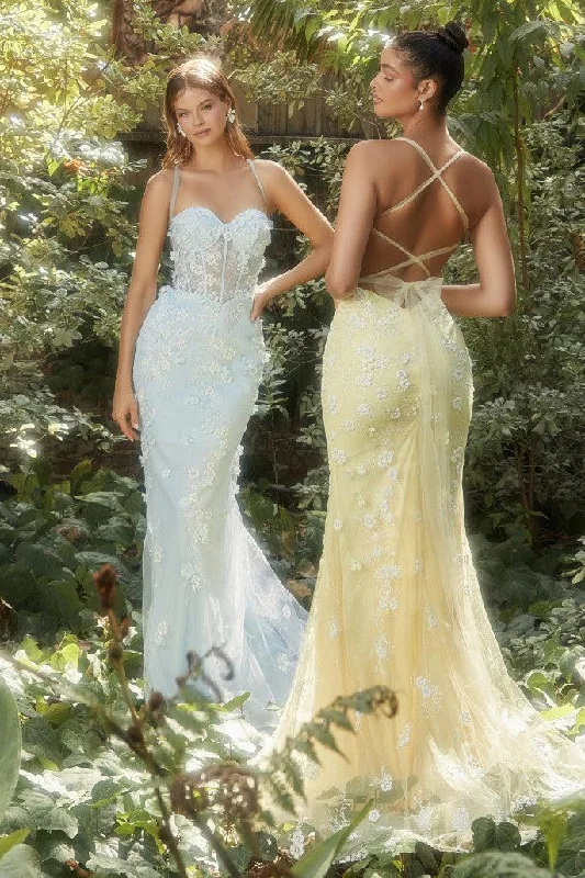 Vivid Color Gown Yellow 10 Andrea & Leo A1115 Mermaid Prom Gown Sale