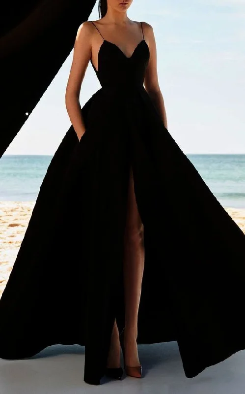 Floral Beaded Gown A-line Satin Long Prom Dresses with Pockets,Winter Formal Dresses,DS9603 Floral Beaded Gown A-line Satin Long Prom Dresses with Pockets,Winter Formal Dresses,DS9603