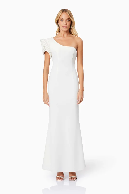 Embellished Maxi Dress Charlotte Rosette Maxi Dress in White